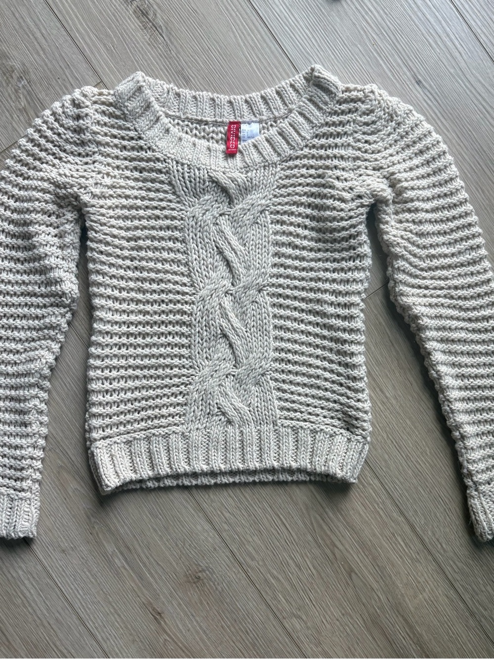 Divided (H&M) Women’s Cream Cable-Knit Sweater
